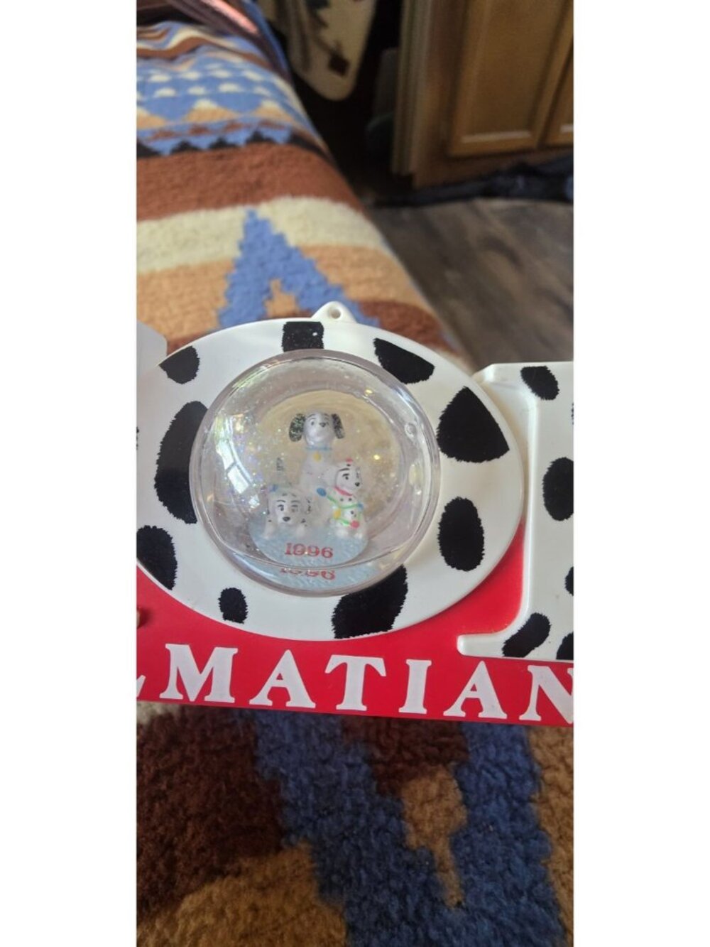 Vintage 1996 Disney McDonalds 101 Dalmations Snow Globe Christmas Ornament - Picture 3 of 9